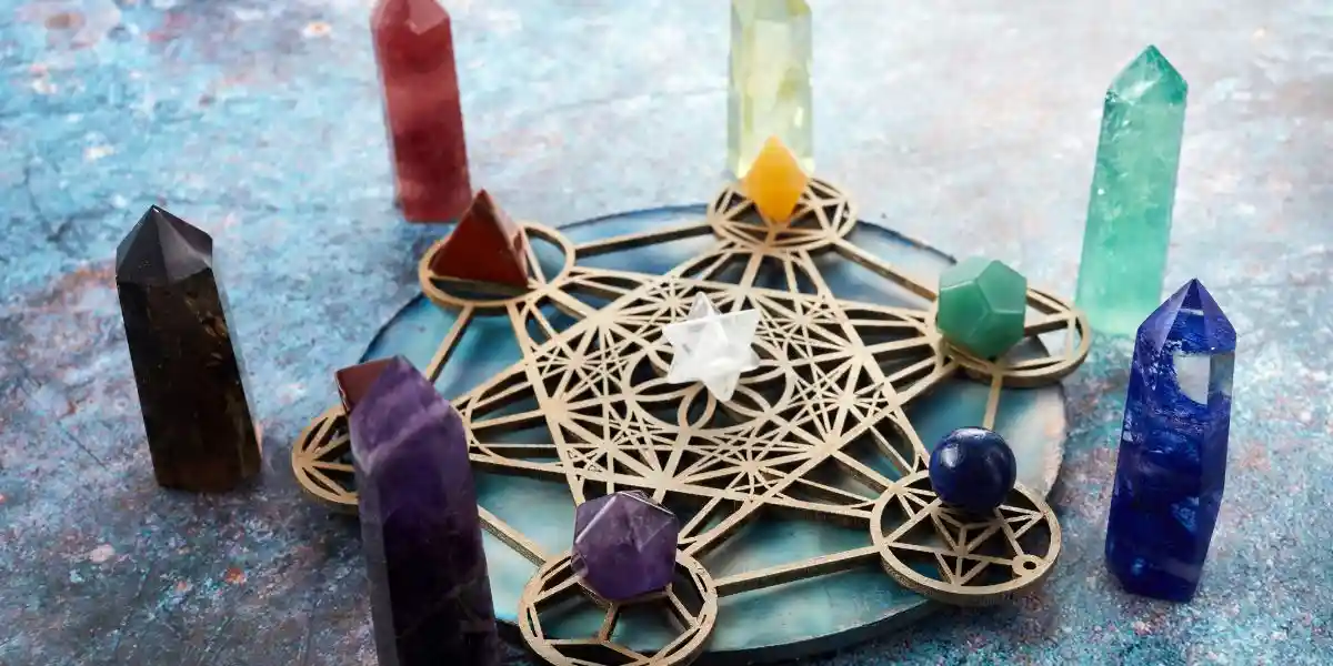 create a crystal grid for healing